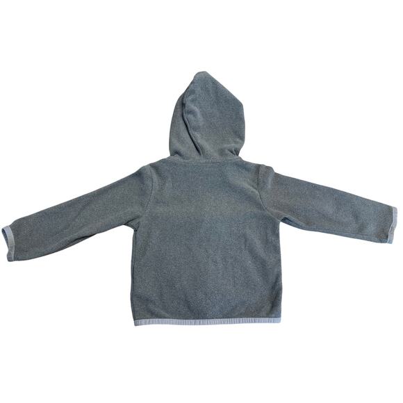 The North Face Glacier Full Zip Fleece Hooded Sweatshirt Toddler 2T Gray Hoodie - Picture 3 of 7